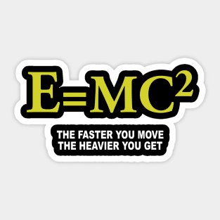 Funny Math Science E=MC2 Sticker